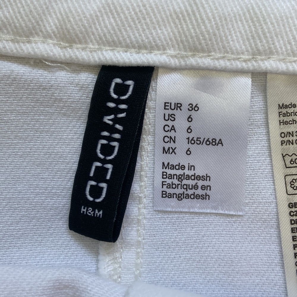 White Denim Skirt - Picture 3 of 4